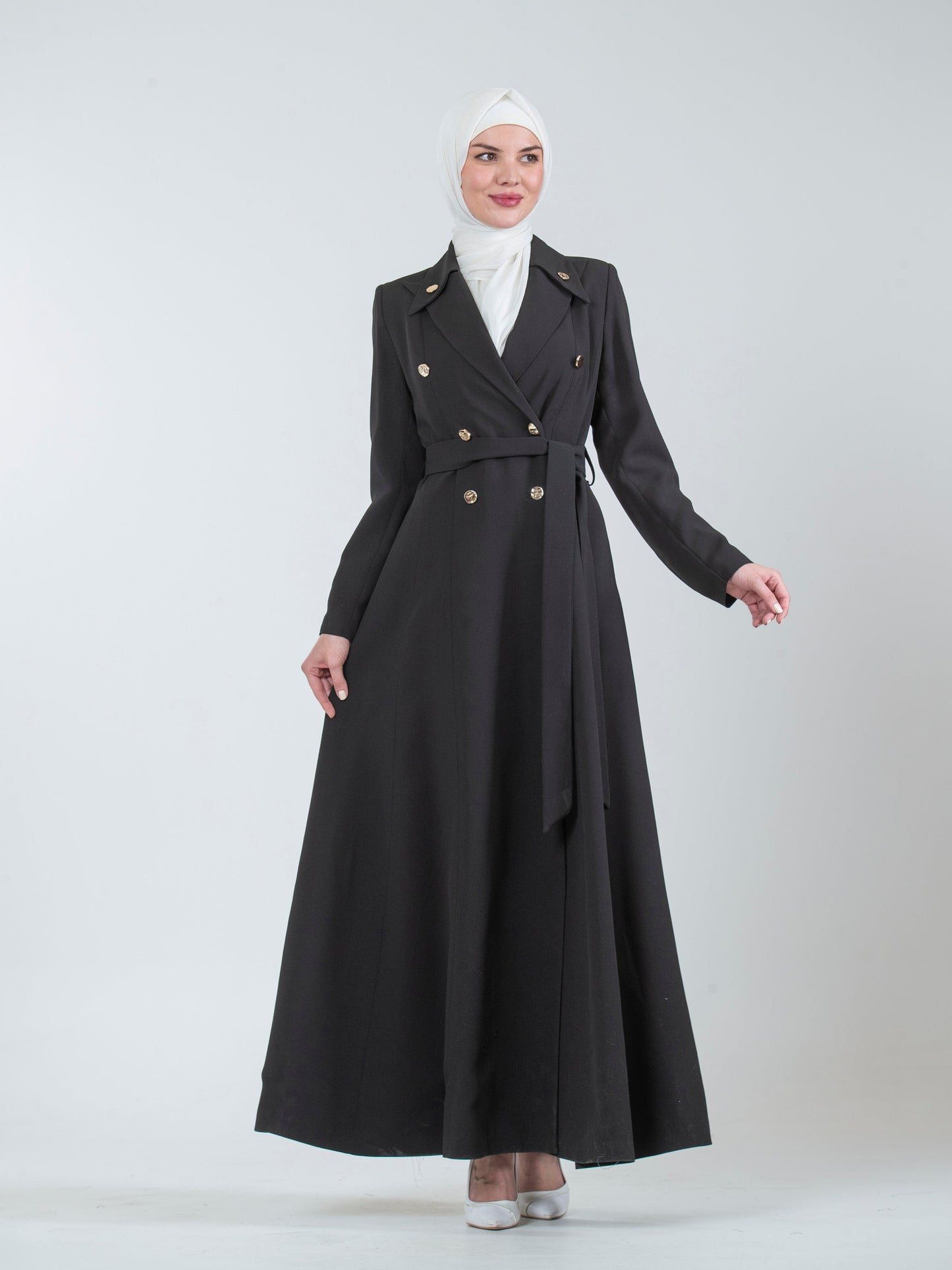 Women's jilbab with a Distinctive Collar