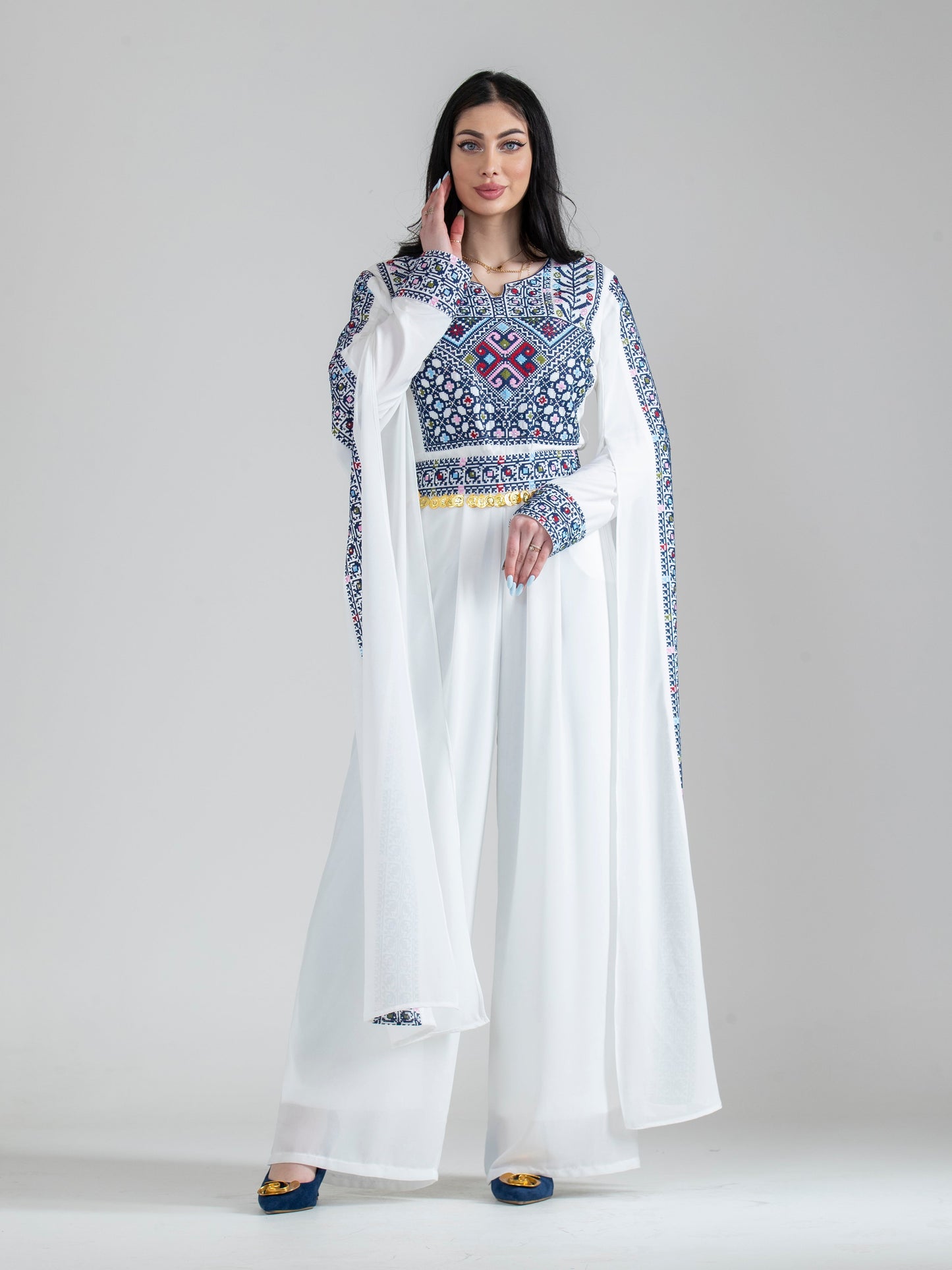 Women's embroidered jumpsuit