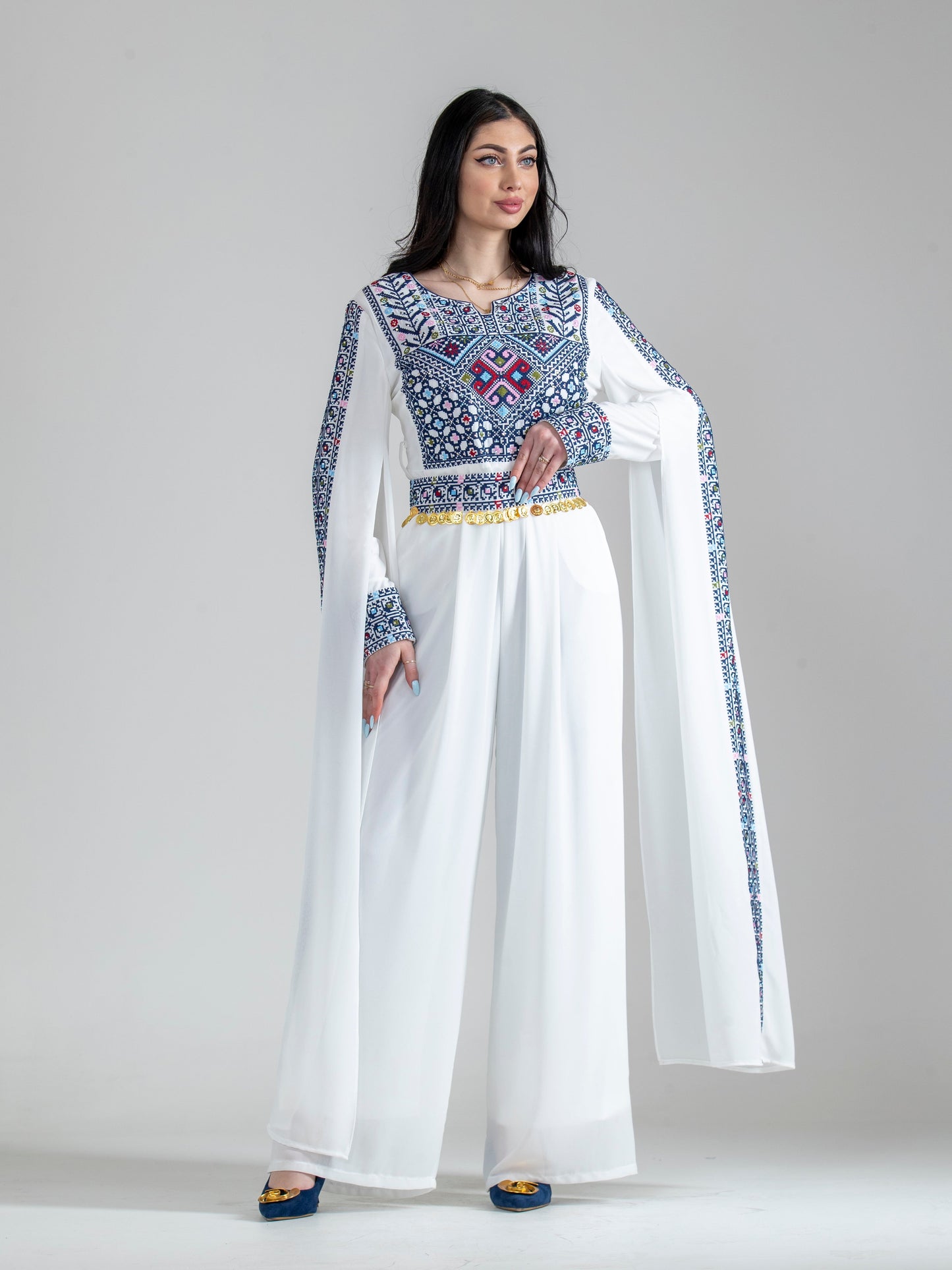 Women's embroidered jumpsuit