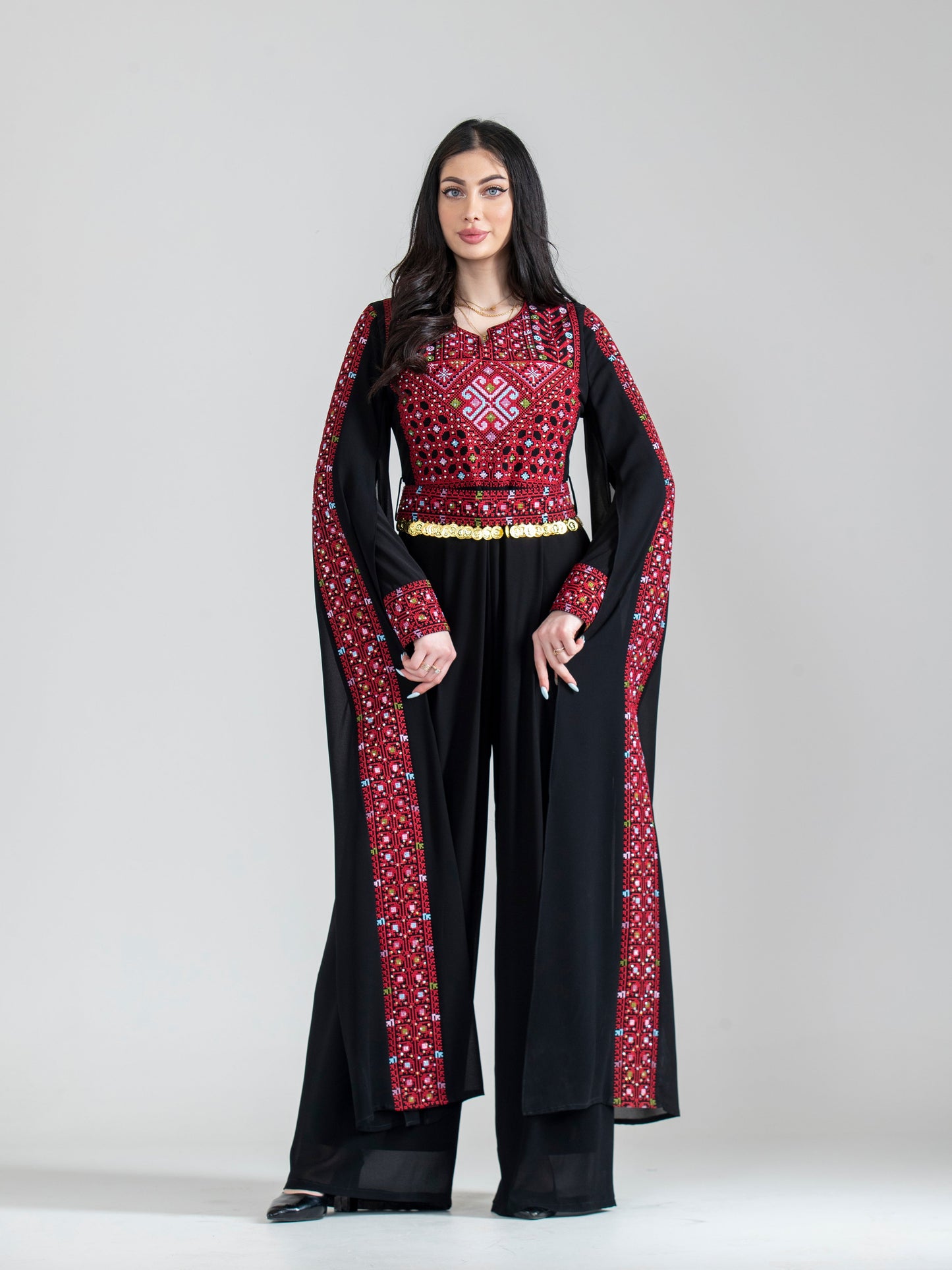 Women's embroidered jumpsuit