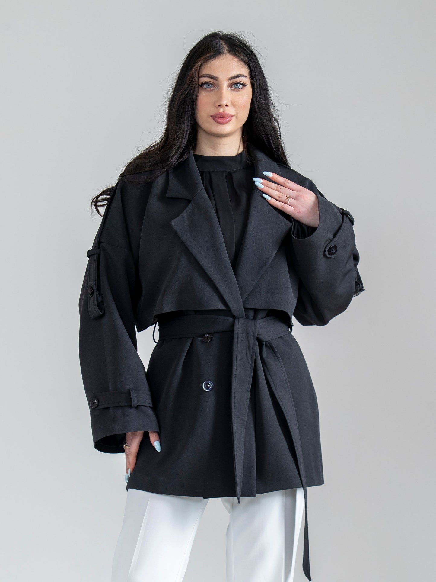 Women's jacket with blouse