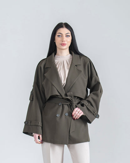 Women's jacket with blouse