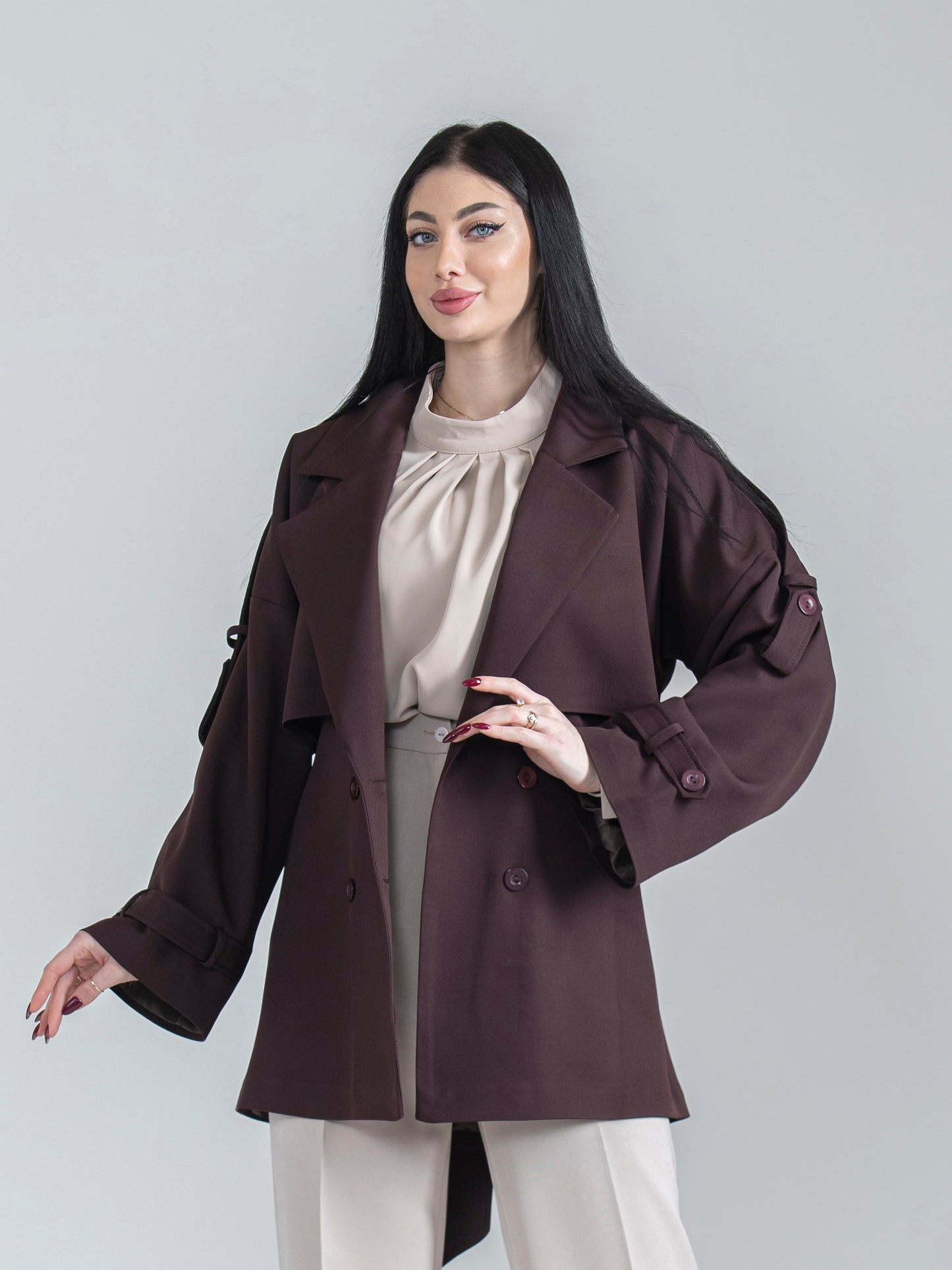 Women's jacket with blouse