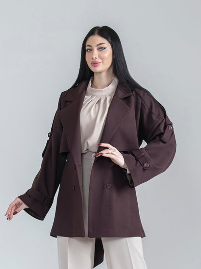Women's jacket with blouse