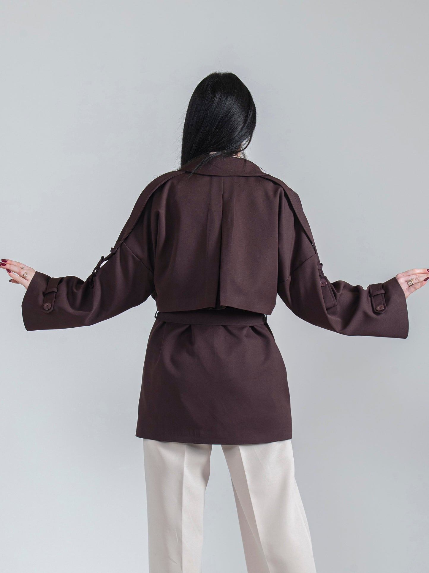 Women's jacket with blouse