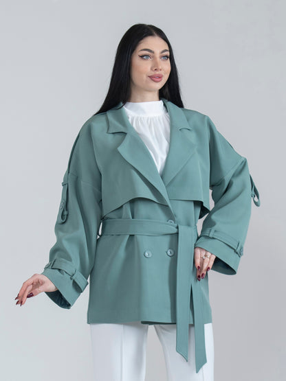 Women's jacket with blouse