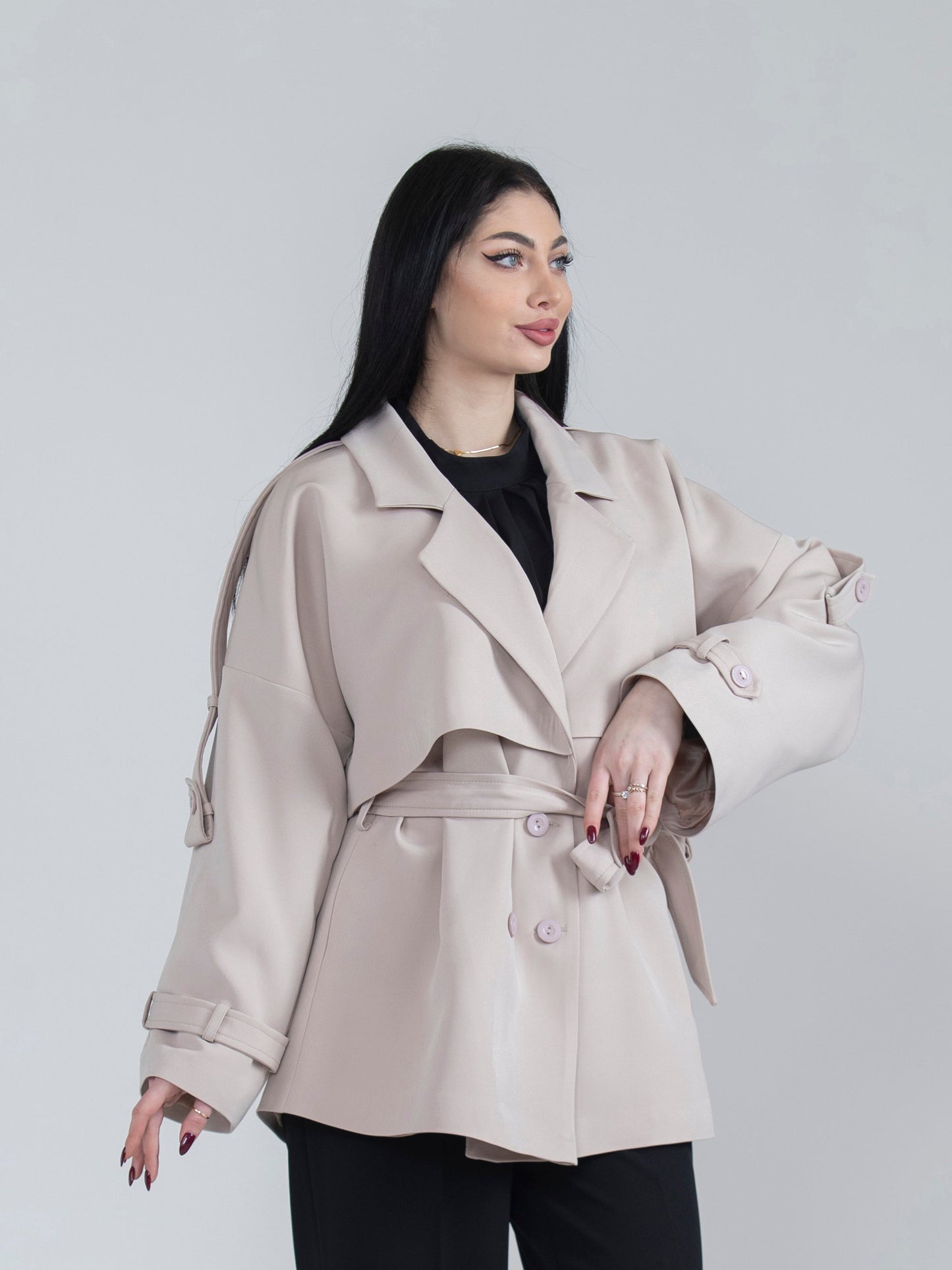 Women's jacket with blouse