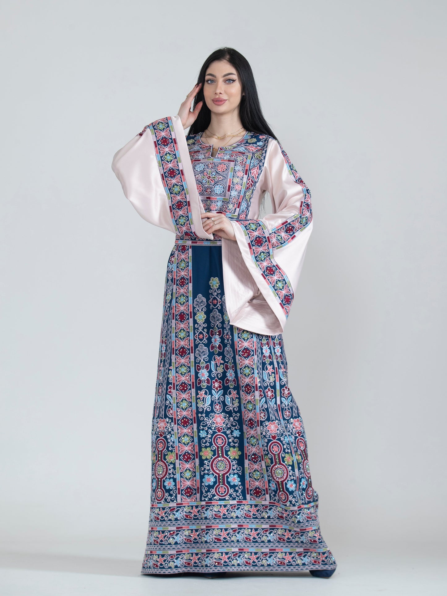 Embroidered Women’s Galilean Rose Thobe
