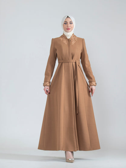 Jilbab with embroidery pattern
