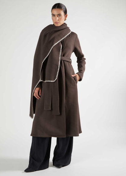 Mara Coat Dark Brown - Final Sale