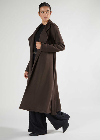 Mara Coat Dark Brown - Final Sale