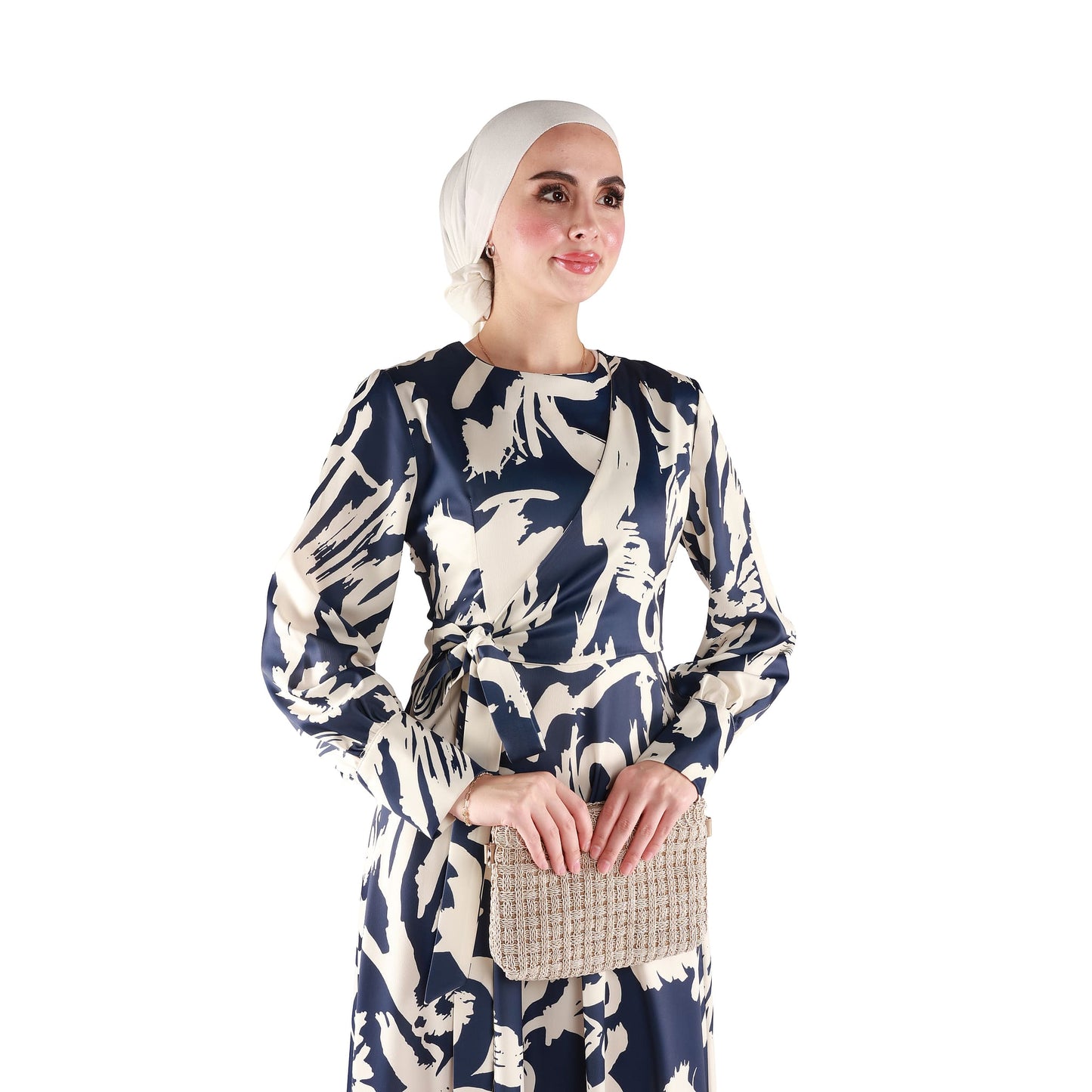 Belted Flared Long Elegant Maxi Dress