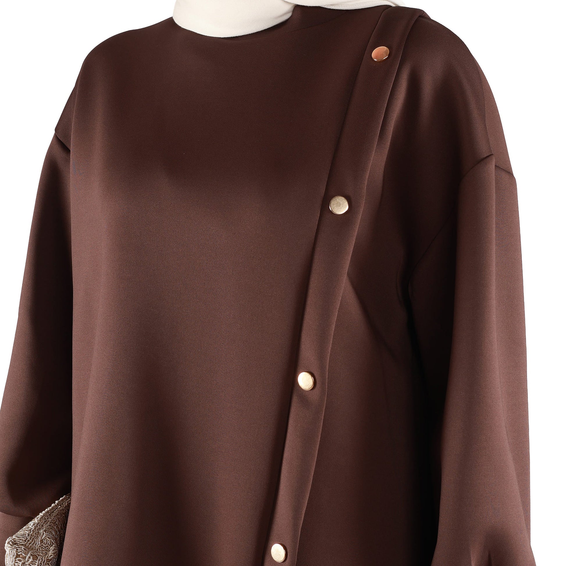 Button-Detailed Judge Collar Trouser Suit