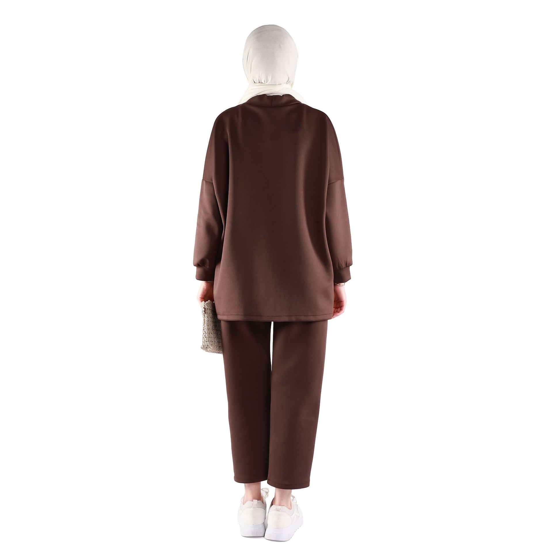 Low Collar Judge Collar Trouser Suit