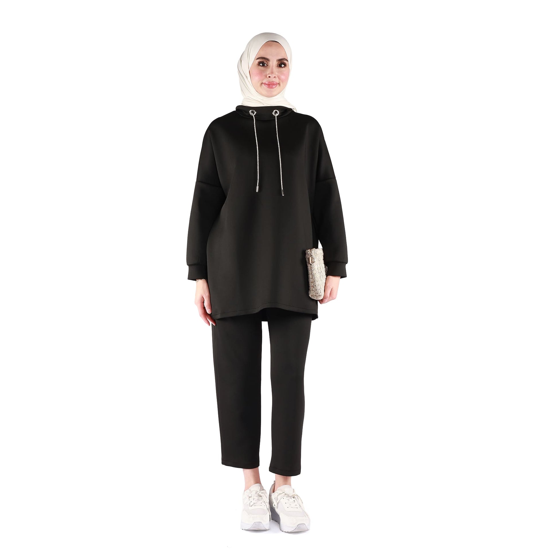 Low Collar Judge Collar Trouser Suit