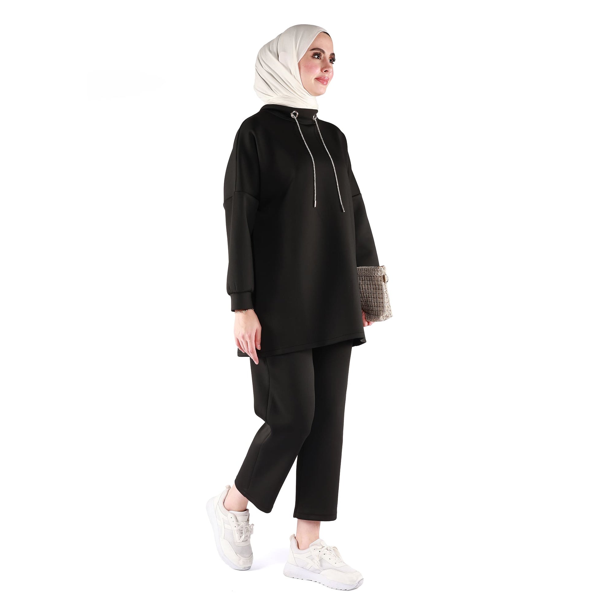 Low Collar Judge Collar Trouser Suit