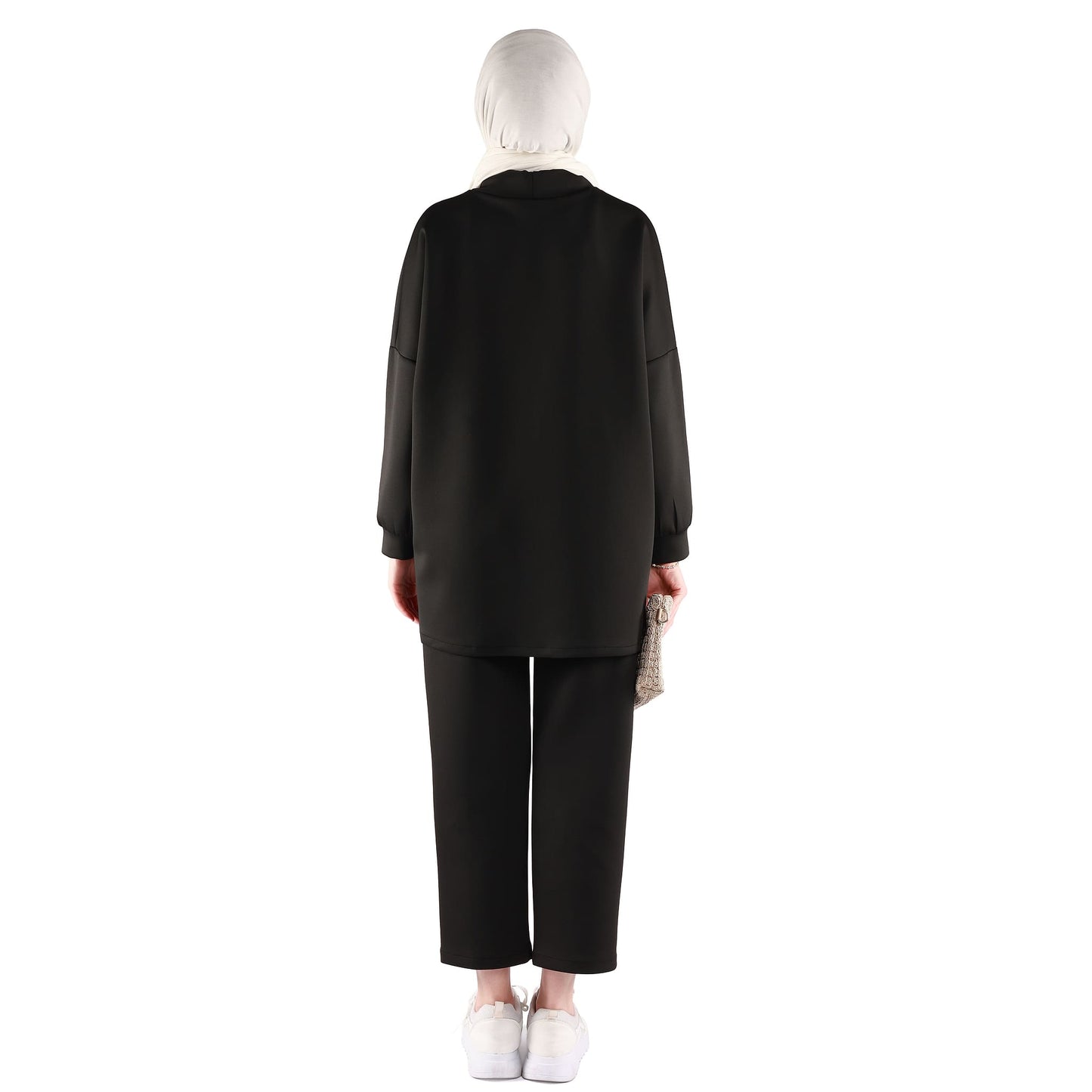 Low Collar Judge Collar Trouser Suit