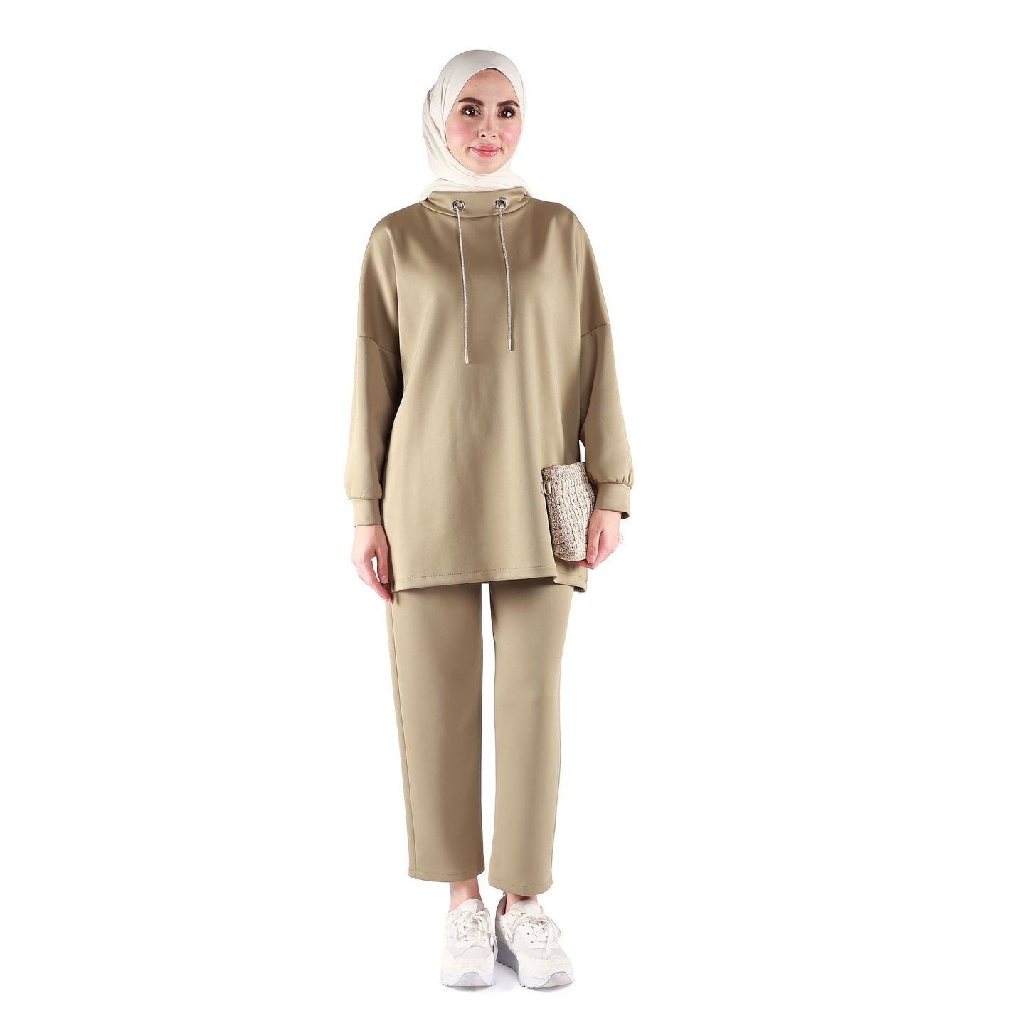 Low Collar Judge Collar Trouser Suit