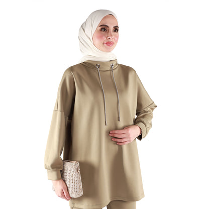 Low Collar Judge Collar Trouser Suit