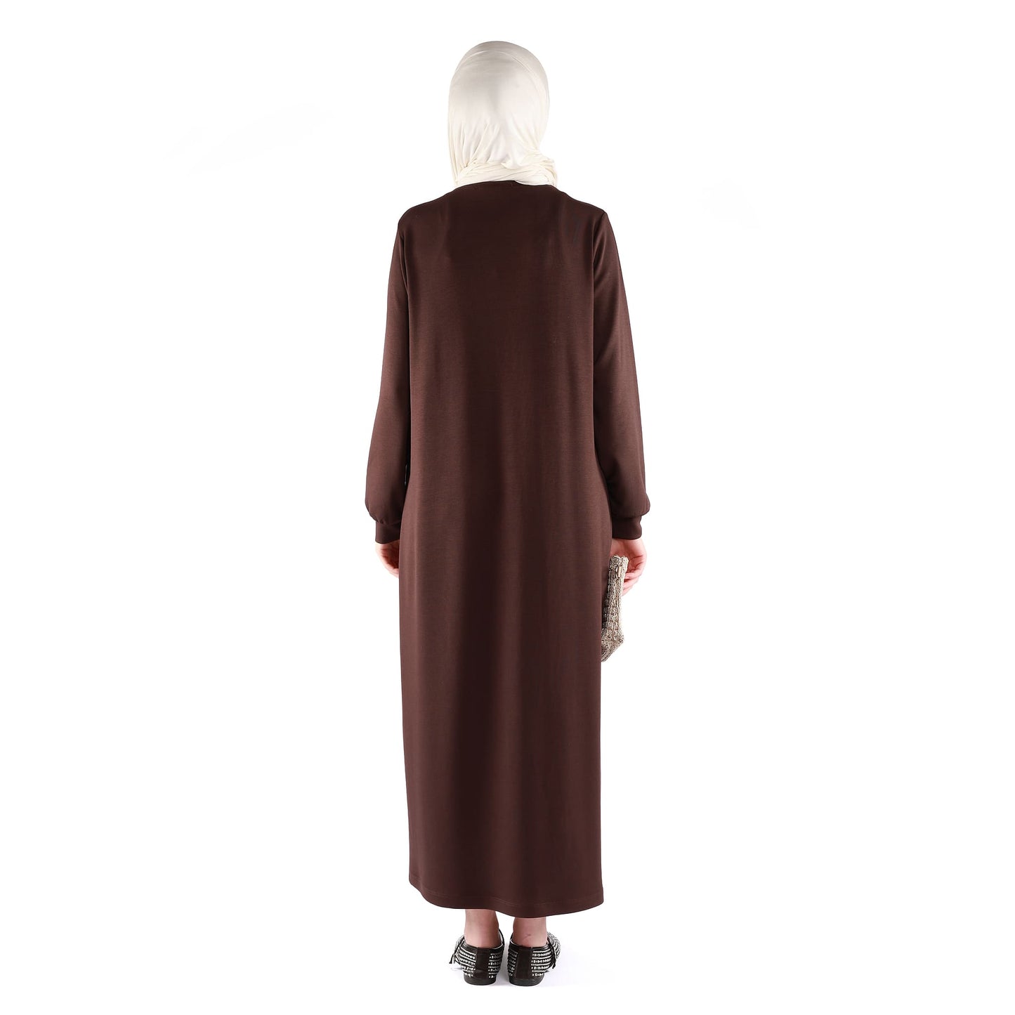 Embossed Print Loose Fit Dress