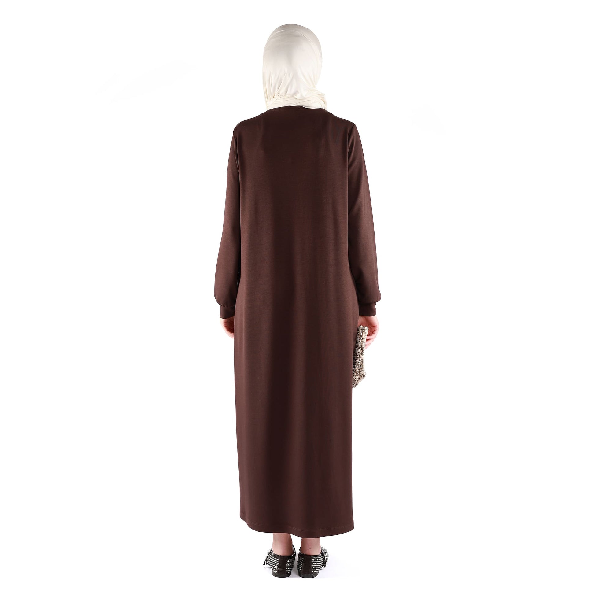Embossed Print Loose Fit Dress