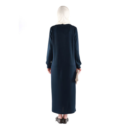 Embossed Print Loose Fit Dress