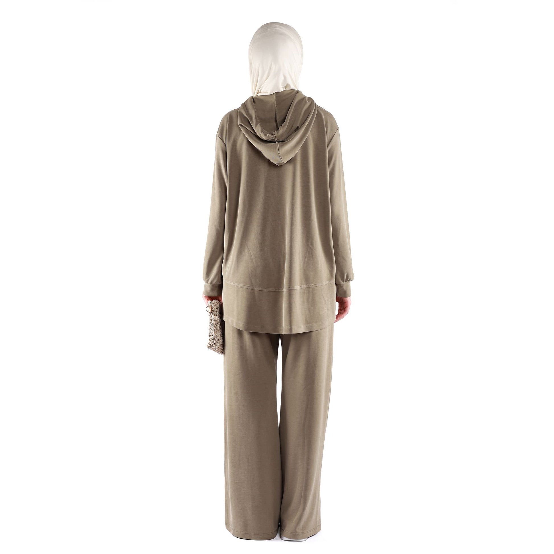 Loose Fit Hooded Pantsuit