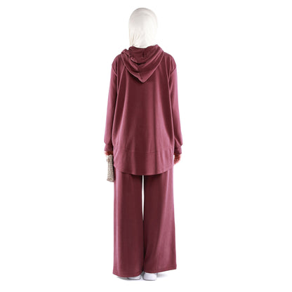 Loose Fit Hooded Pantsuit
