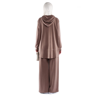 Loose Fit Hooded Pantsuit