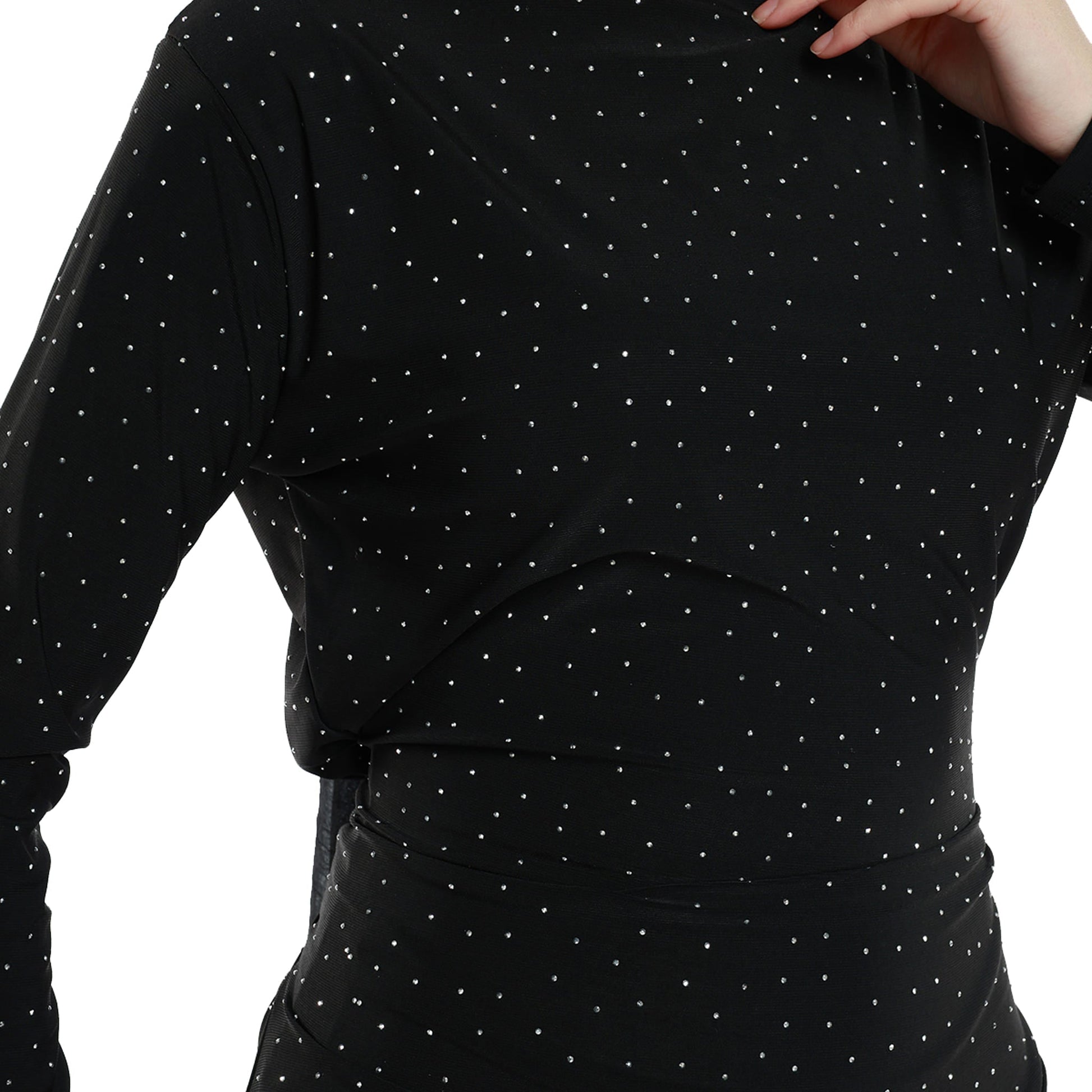 Embellished Stone Detail Long Dress