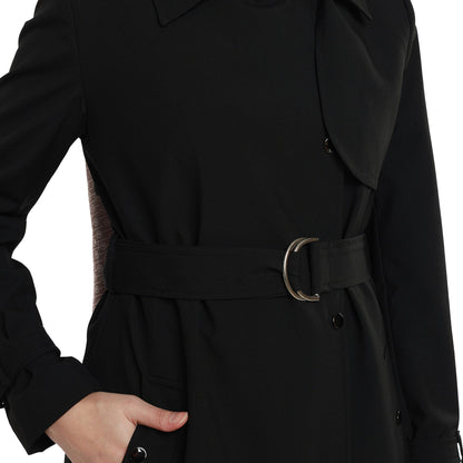 Polo Collar Belt Detail Mid-Length Coat