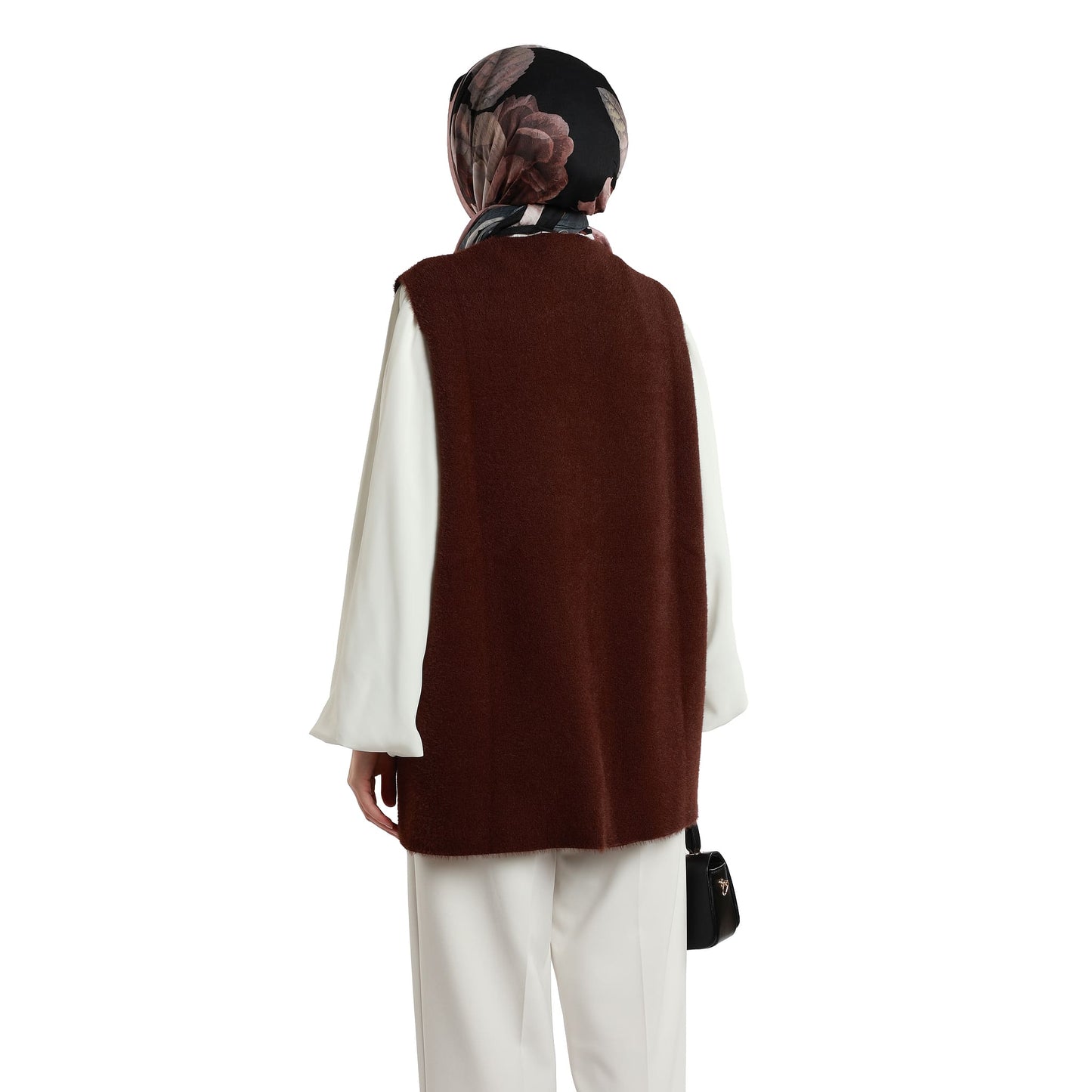 Gold Button Detailed Knitted Waistcoat