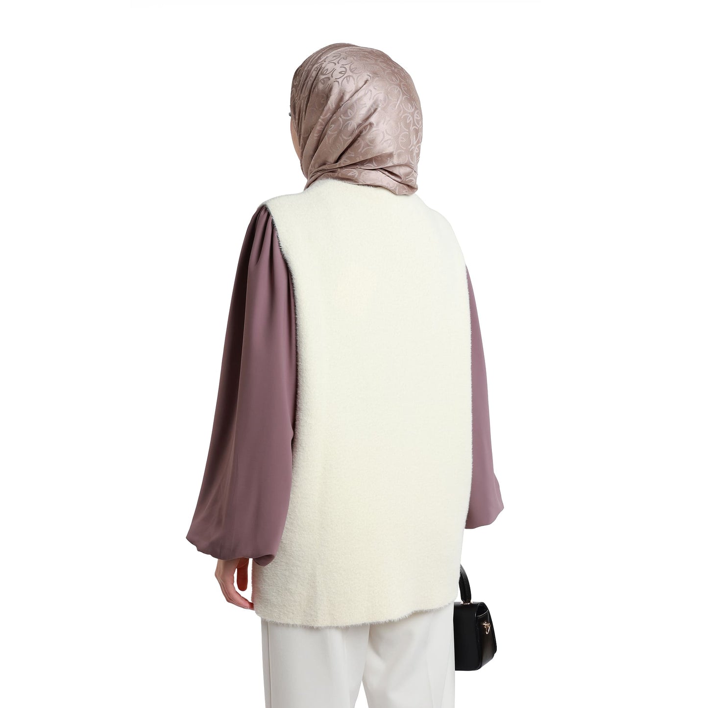 Gold Button Detailed Knitted Waistcoat