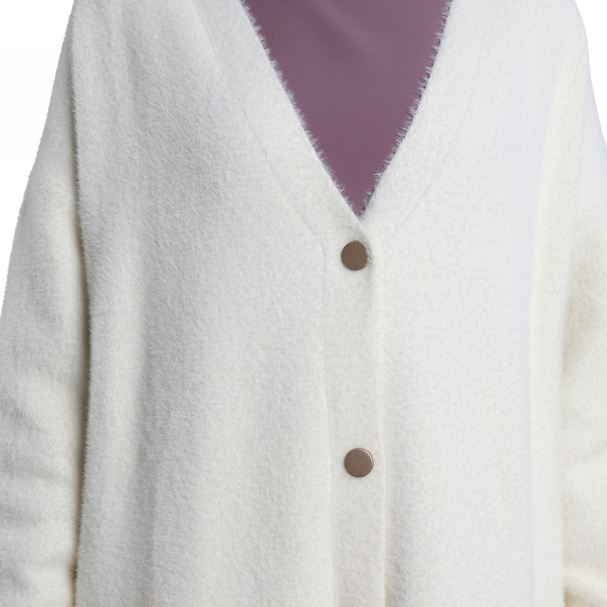Gold Button Detailed Knitted Cardigan