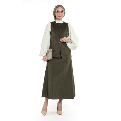 Velvet Jacket and Skirt Set