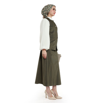 Velvet Jacket and Skirt Set
