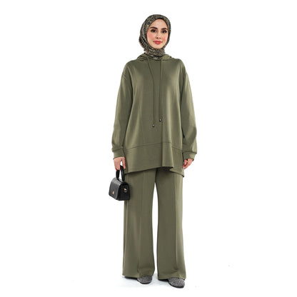 Modal Fabric Hooded Pantsuit