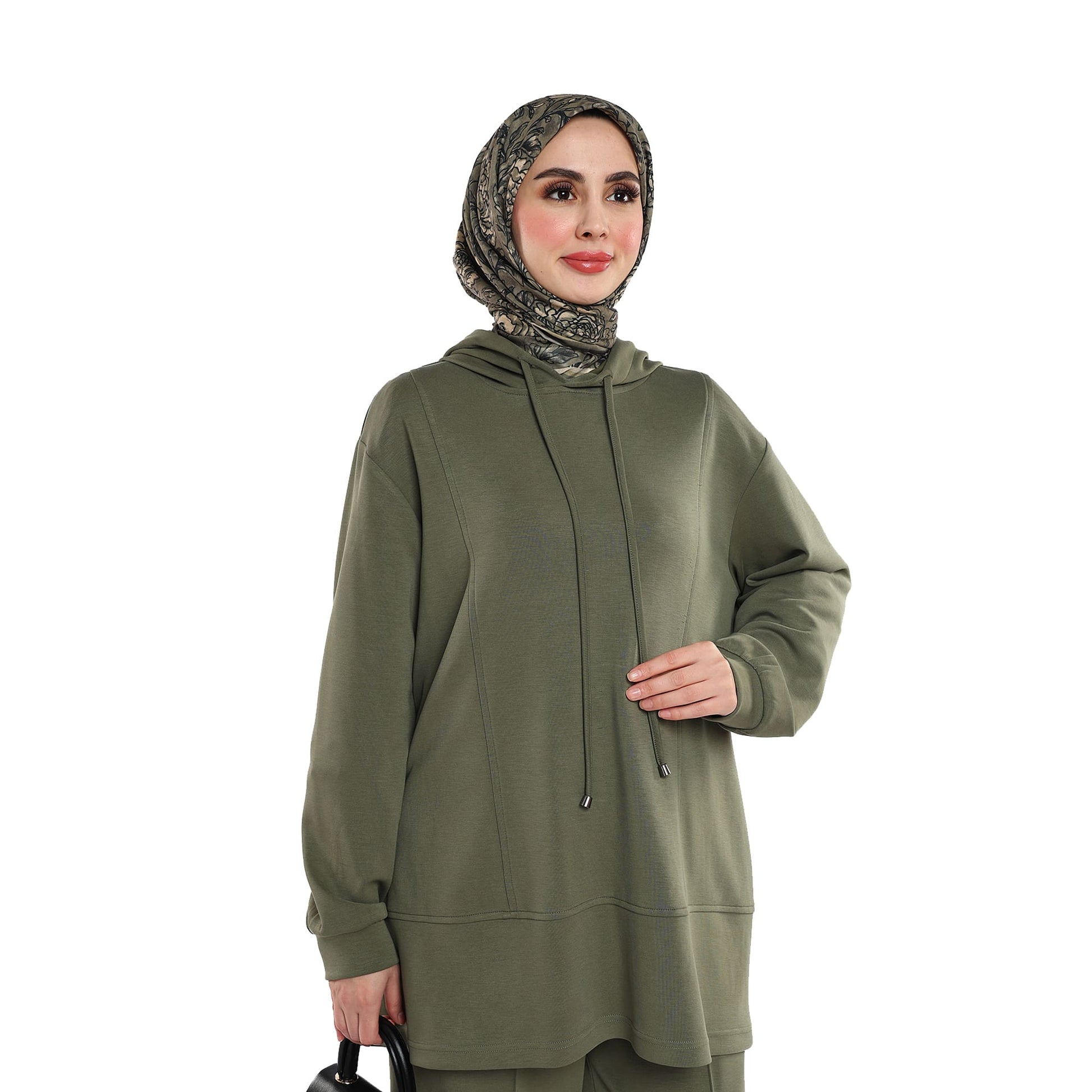 Modal Fabric Hooded Pantsuit