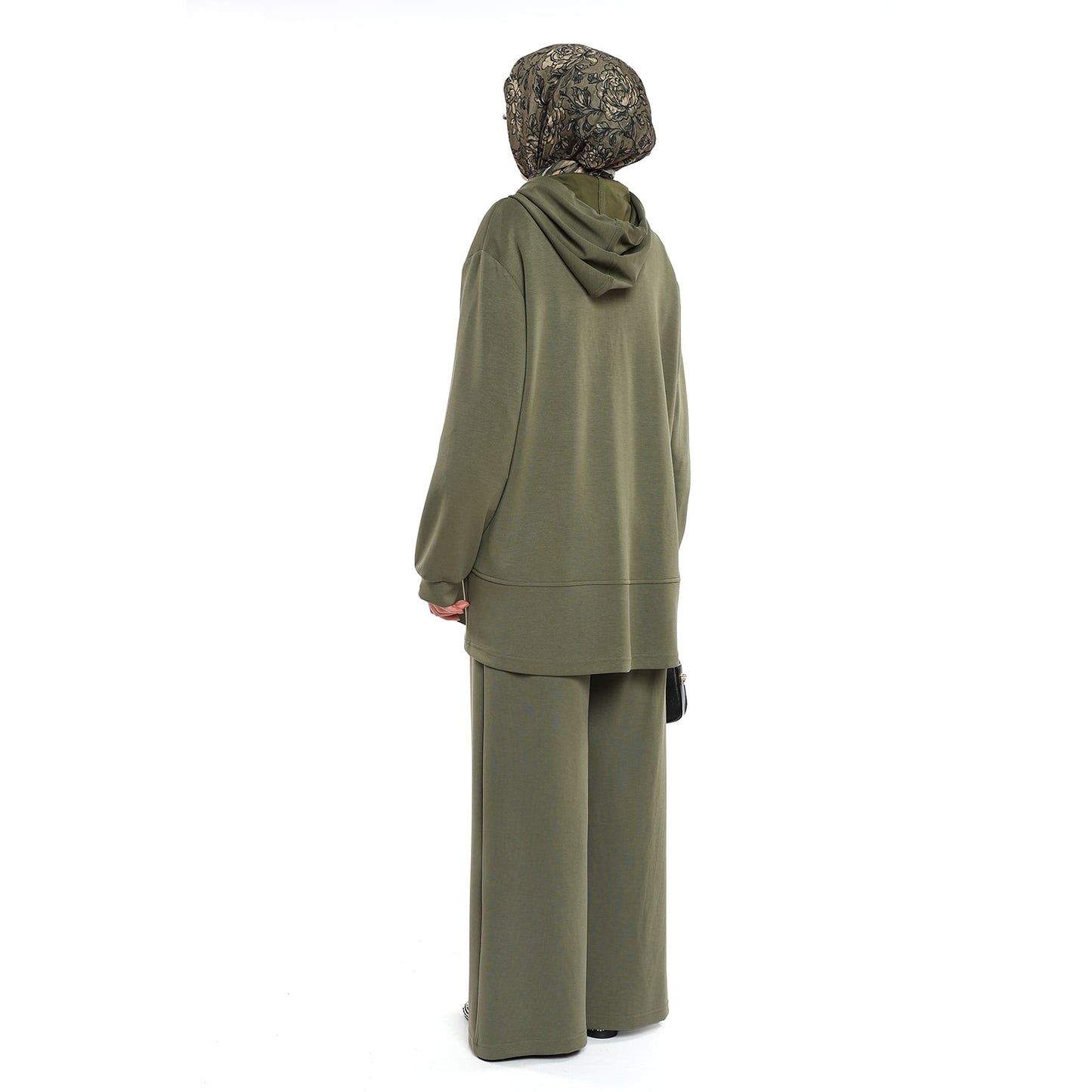 Modal Fabric Hooded Pantsuit