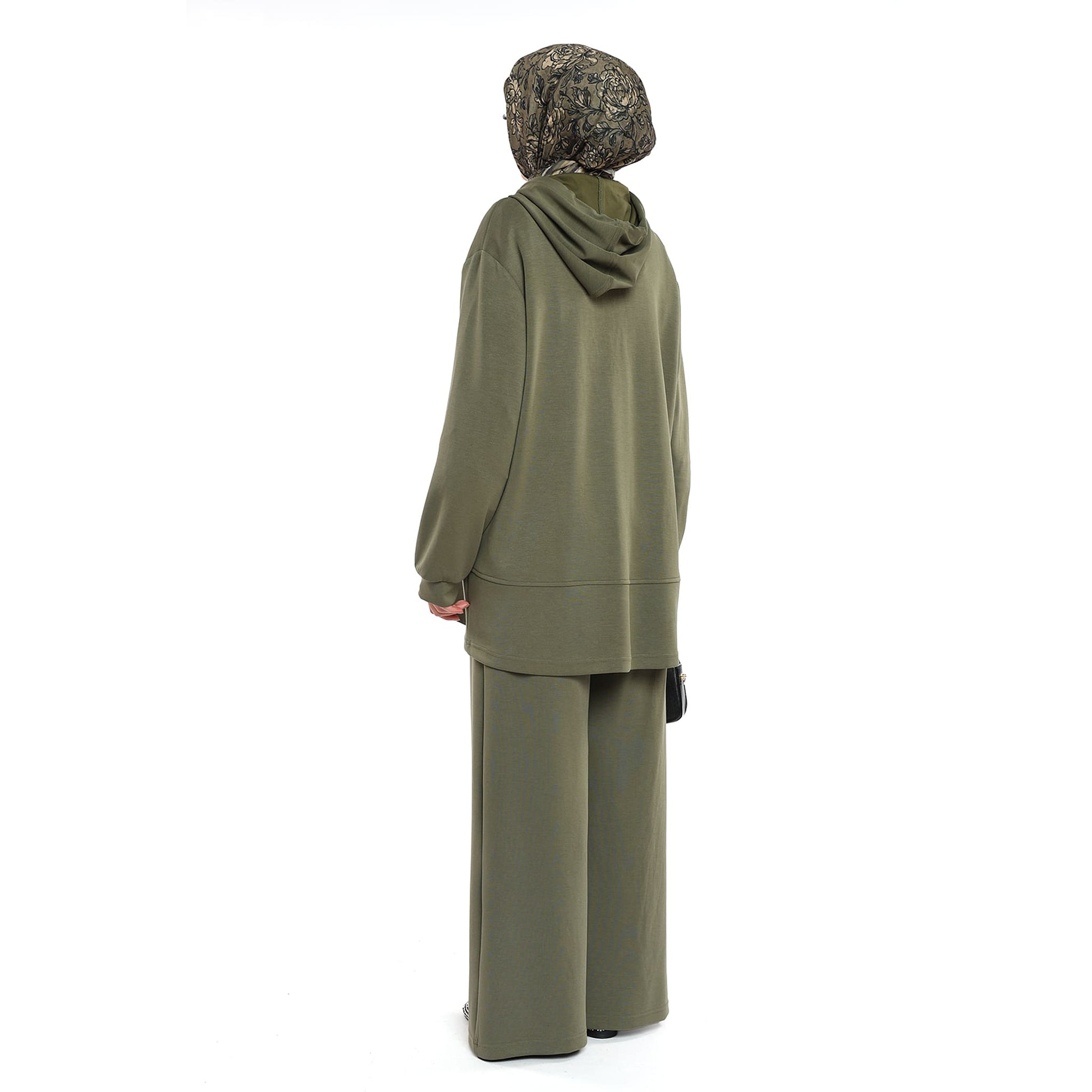 Modal Fabric Hooded Pantsuit