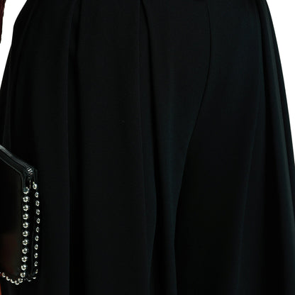 Wide-Leg Flowing Pleated Pants