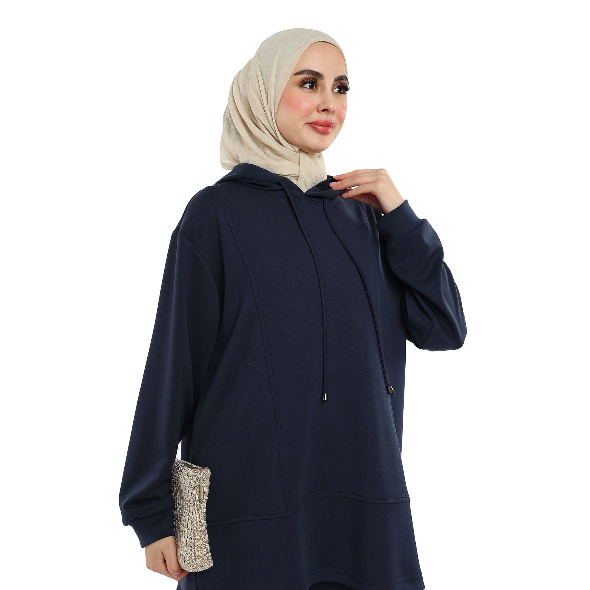 Modal Fabric Hooded Pantsuit