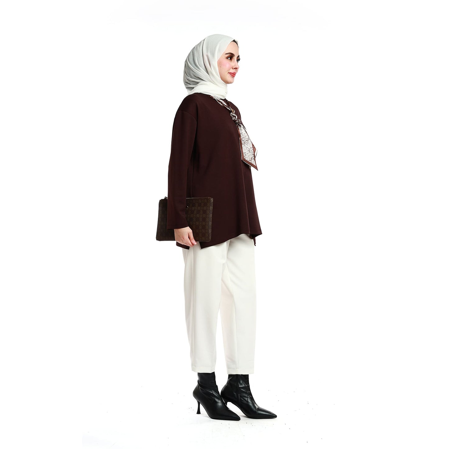 Jersey Tunic with Scarf Detail