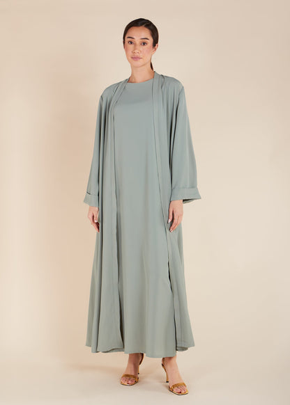 Open Abaya Pistachio - Final Sale