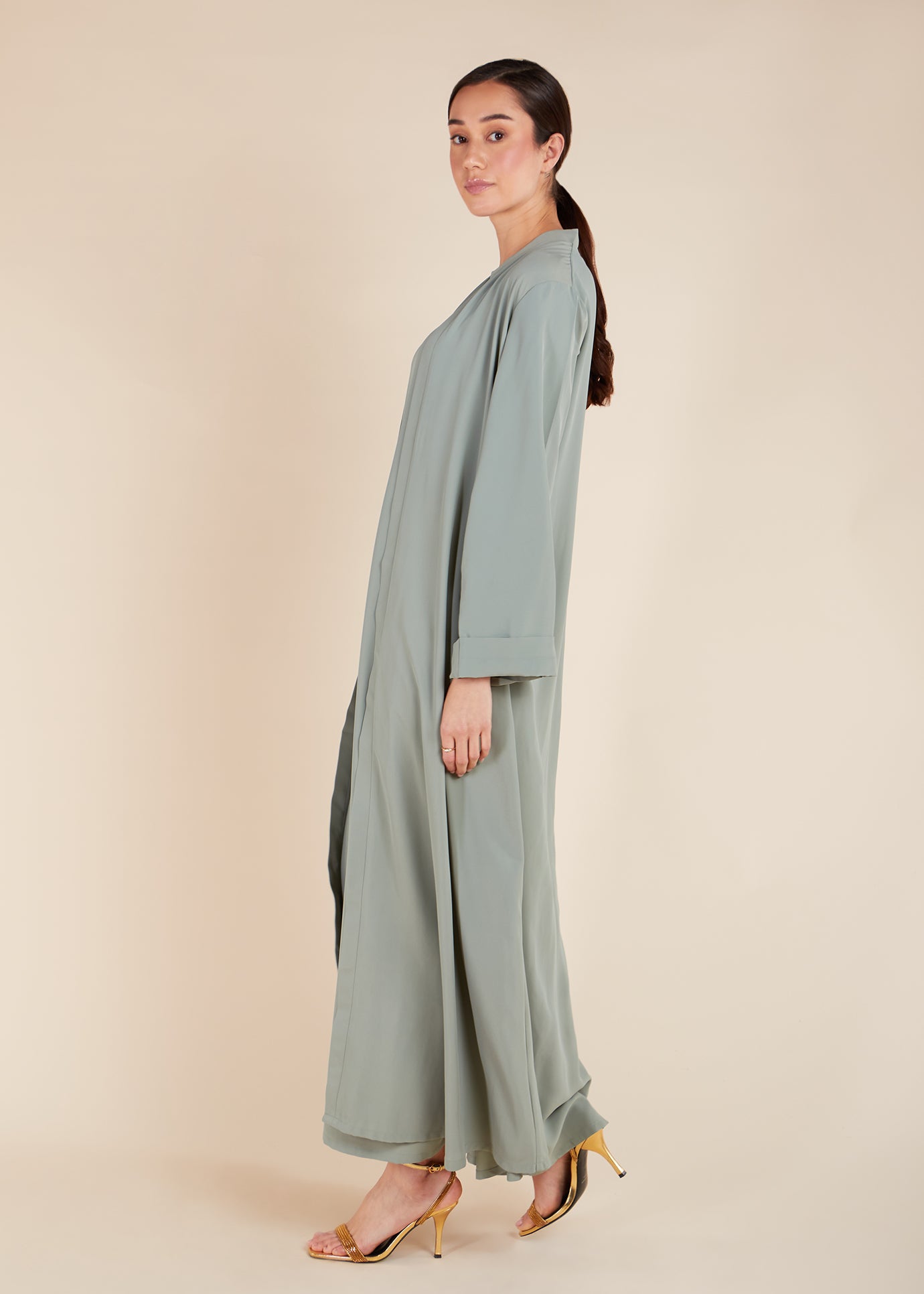 Open Abaya Pistachio - Final Sale