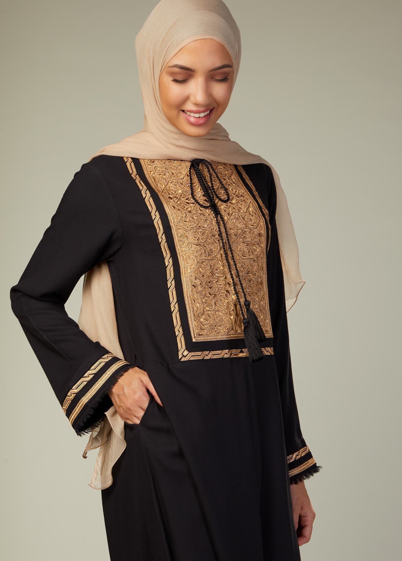 Patina Abaya Black - Final Sale