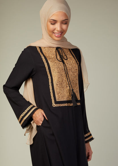 Patina Abaya Black - Final Sale