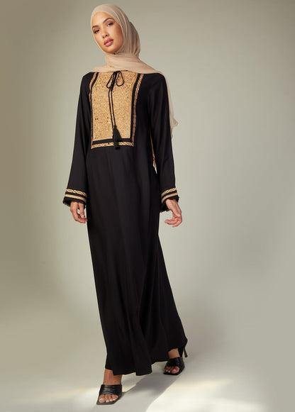 Patina Abaya Black - Final Sale