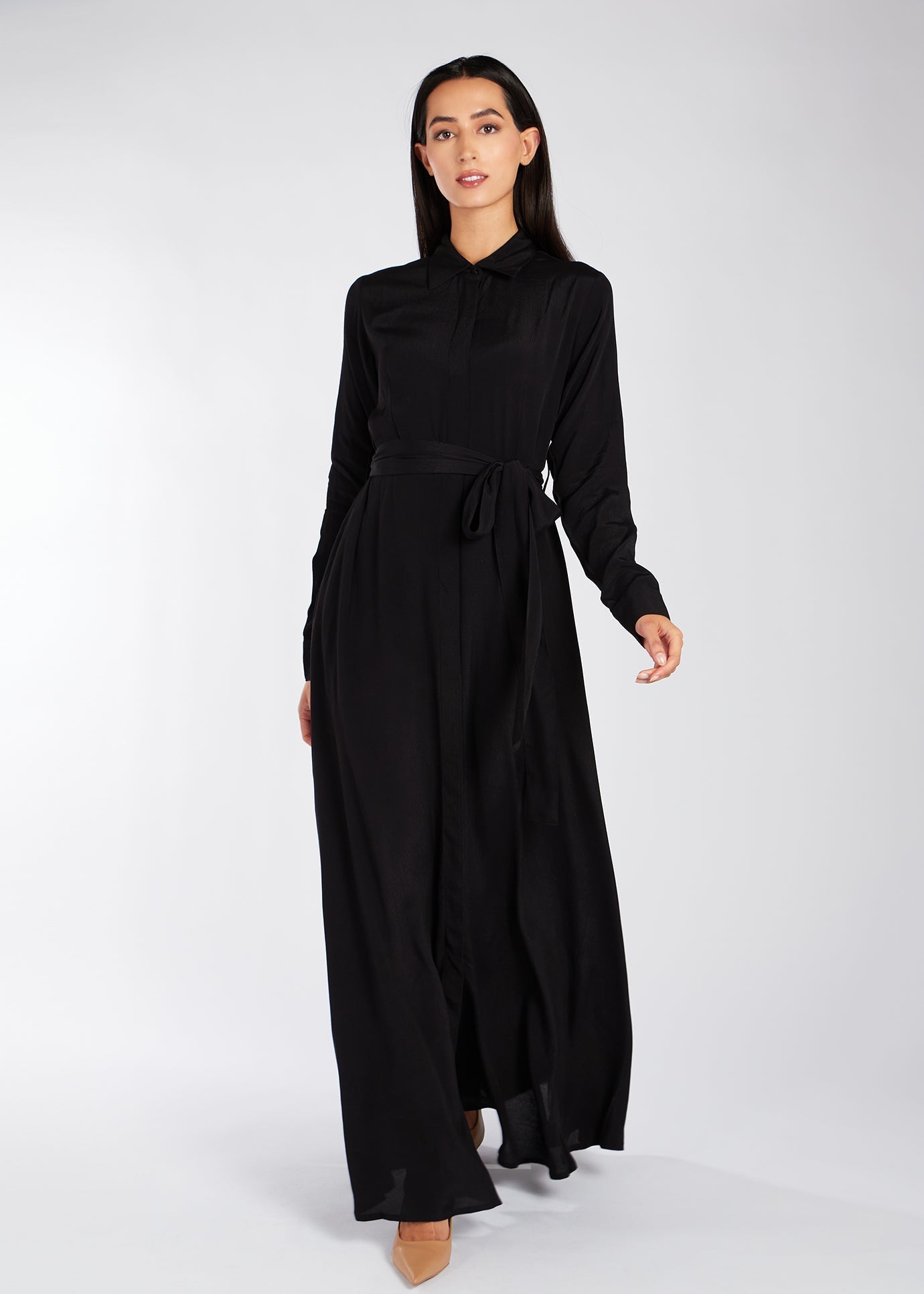 Shirted Maxi Black