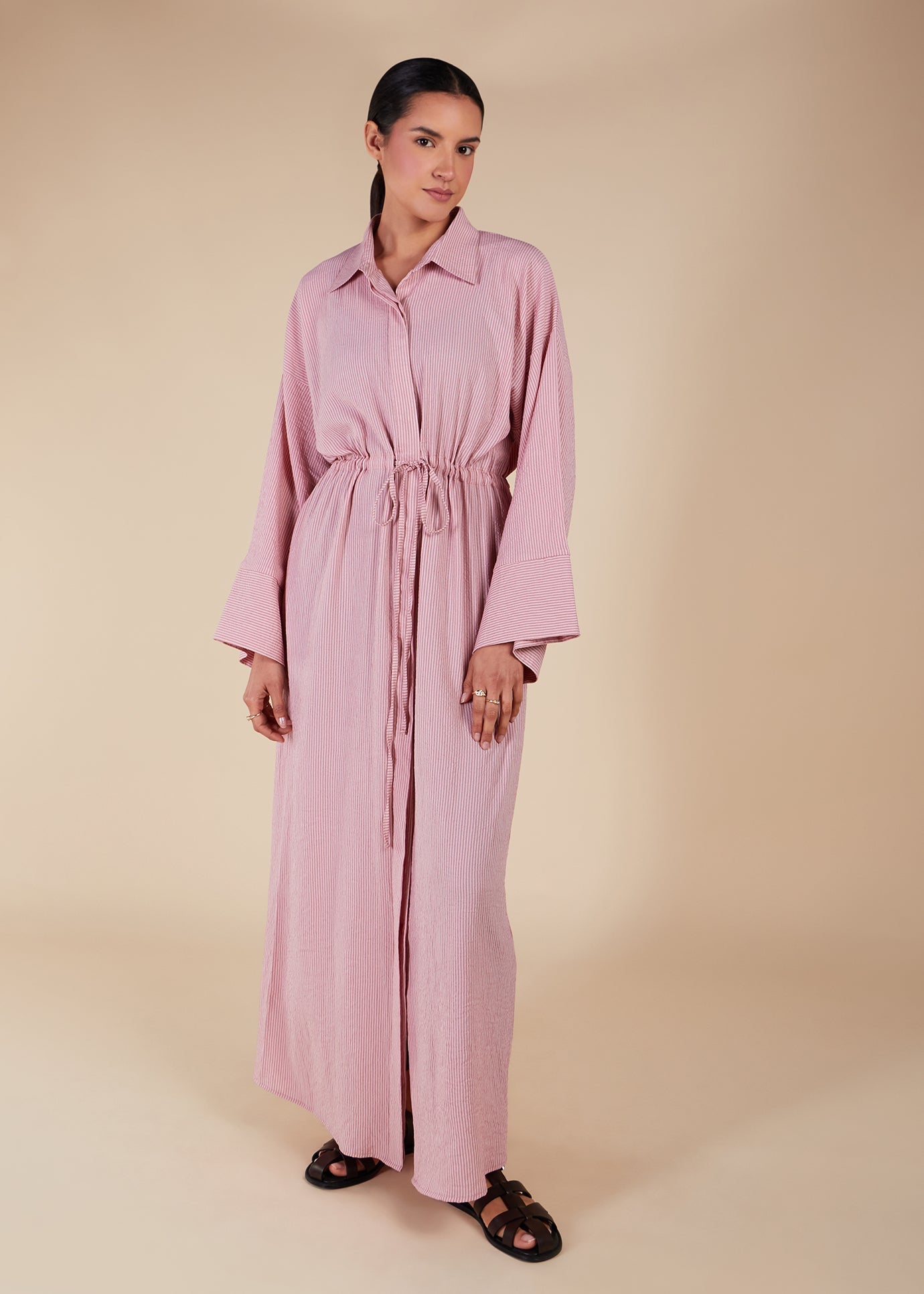 Pink Rock Drawstring Maxi